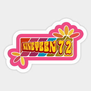 Nineteen72 Sticker